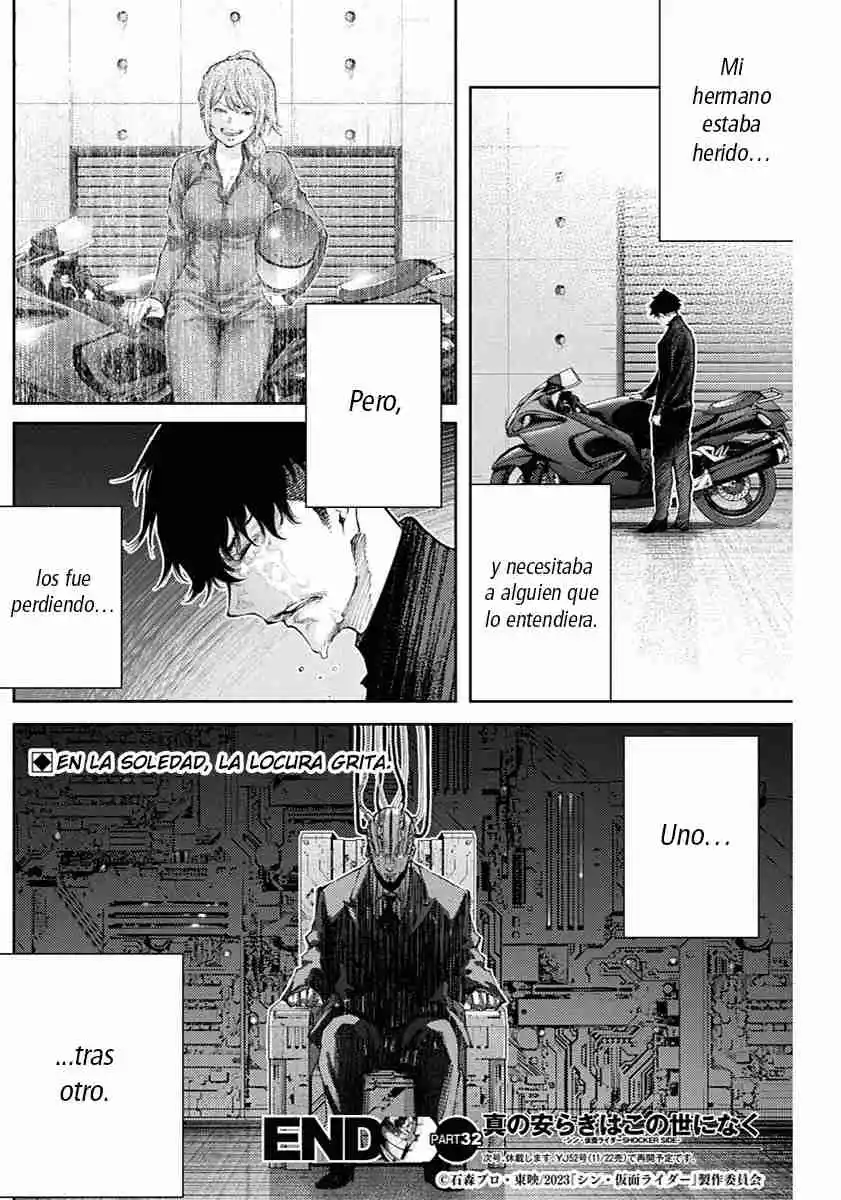 Shin Kamen Rider -SHOCKER SIDE- No Hay Verdadera Paz En Este Mundo - Capítulo 32 - Página 18 - LectorTMOo