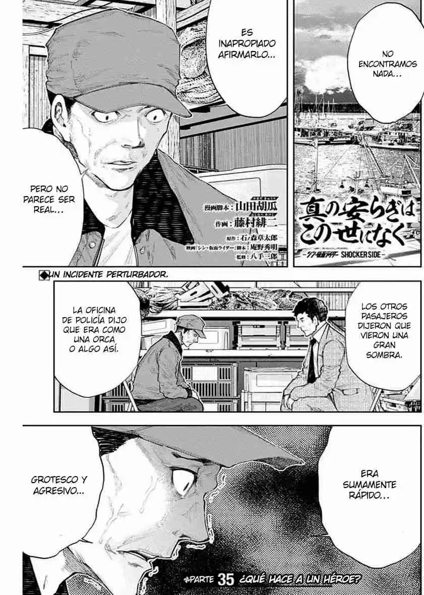 Shin Kamen Rider -SHOCKER SIDE- No Hay Verdadera Paz En Este Mundo - Capítulo 35 - Página 1 - LectorTMOo
