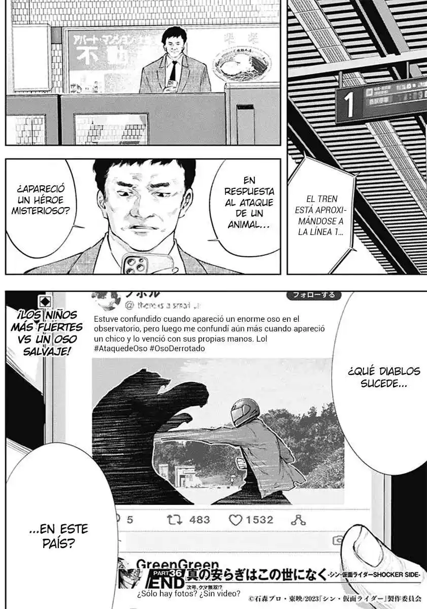 Shin Kamen Rider -SHOCKER SIDE- No Hay Verdadera Paz En Este Mundo - Capítulo 36 - Página 18 - LectorTMOo