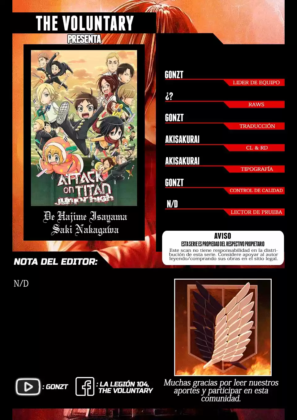 Shingeki! Kyojin Chuugakkou Mare Academy - Capítulo 2 - Página 1 - LectorTMOo