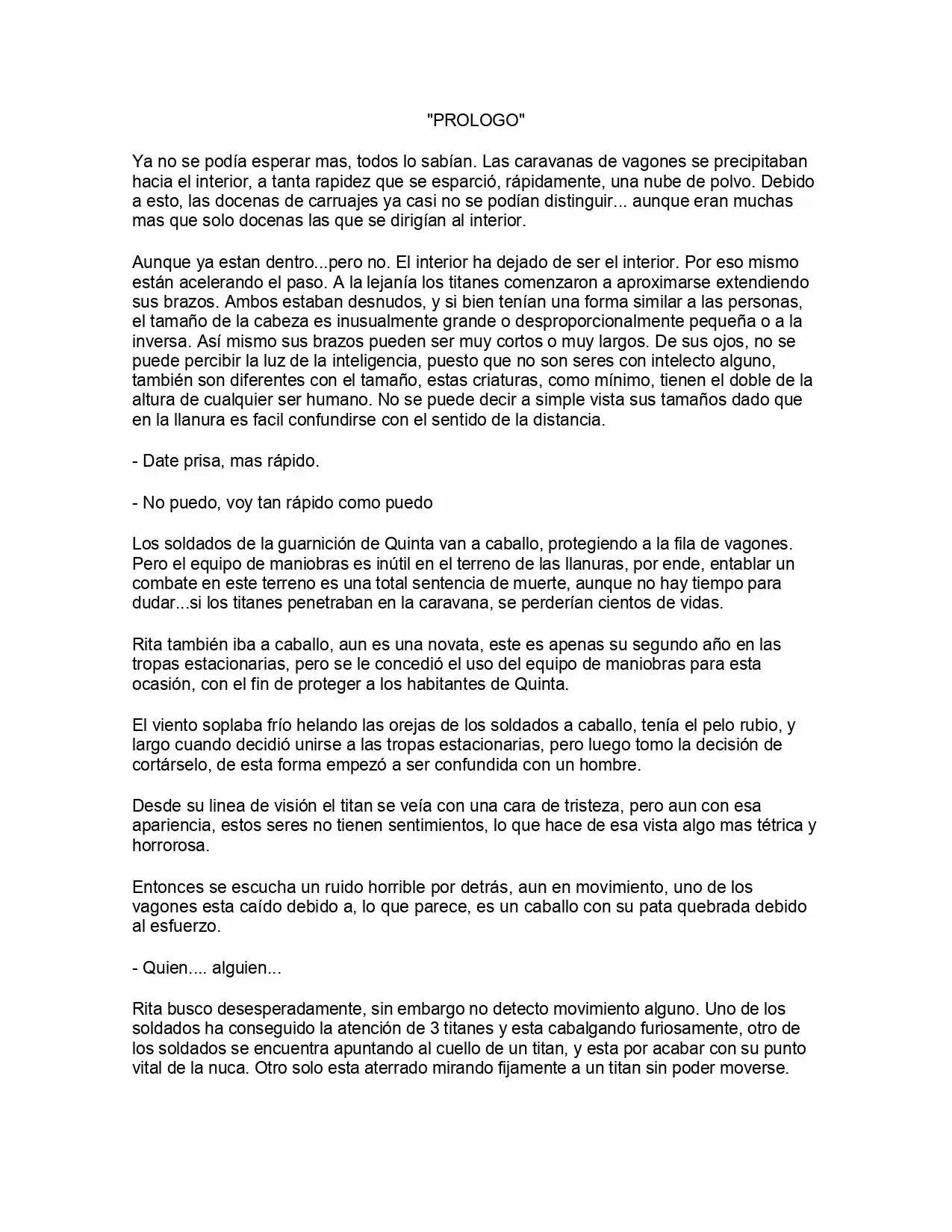 Shingeki No Kyojin: La Reina De La Ciudad Aislada (Novela) - Capítulo 1 - Página 2 - LectorTMOo