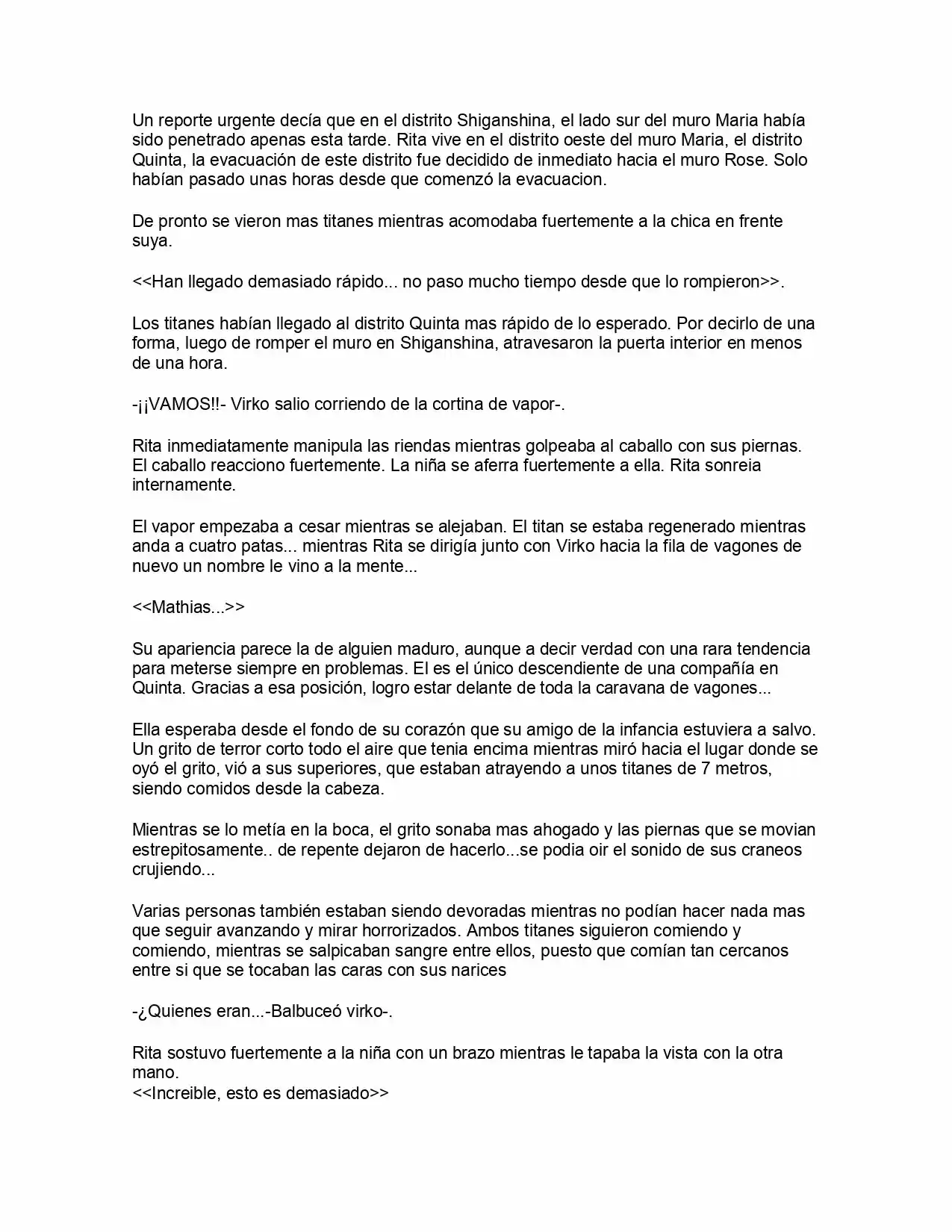 Shingeki No Kyojin: La Reina De La Ciudad Aislada (Novela) - Capítulo 1 - Página 5 - LectorTMOo