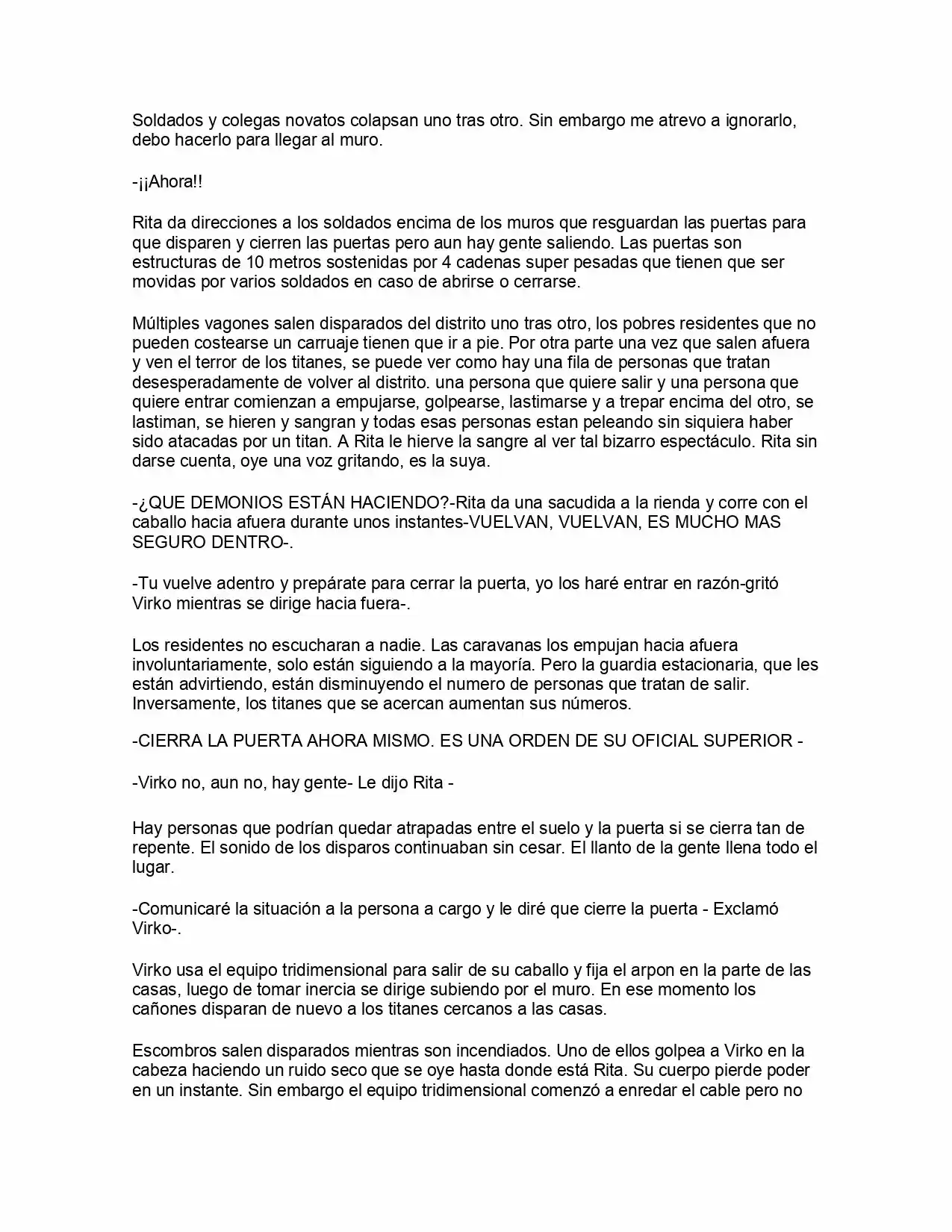 Shingeki No Kyojin: La Reina De La Ciudad Aislada (Novela) - Capítulo 1 - Página 8 - LectorTMOo