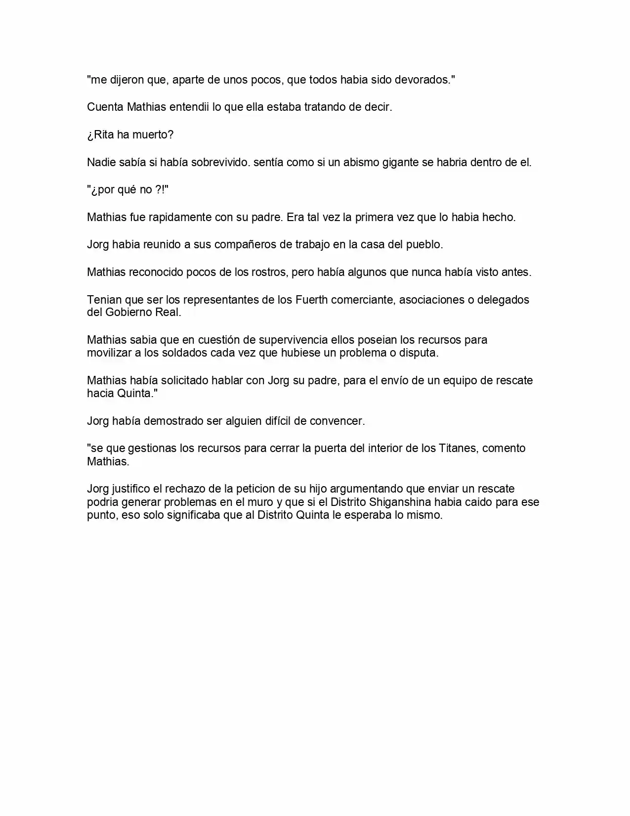 Shingeki No Kyojin: La Reina De La Ciudad Aislada (Novela) - Capítulo 1 - Página 31 - LectorTMOo