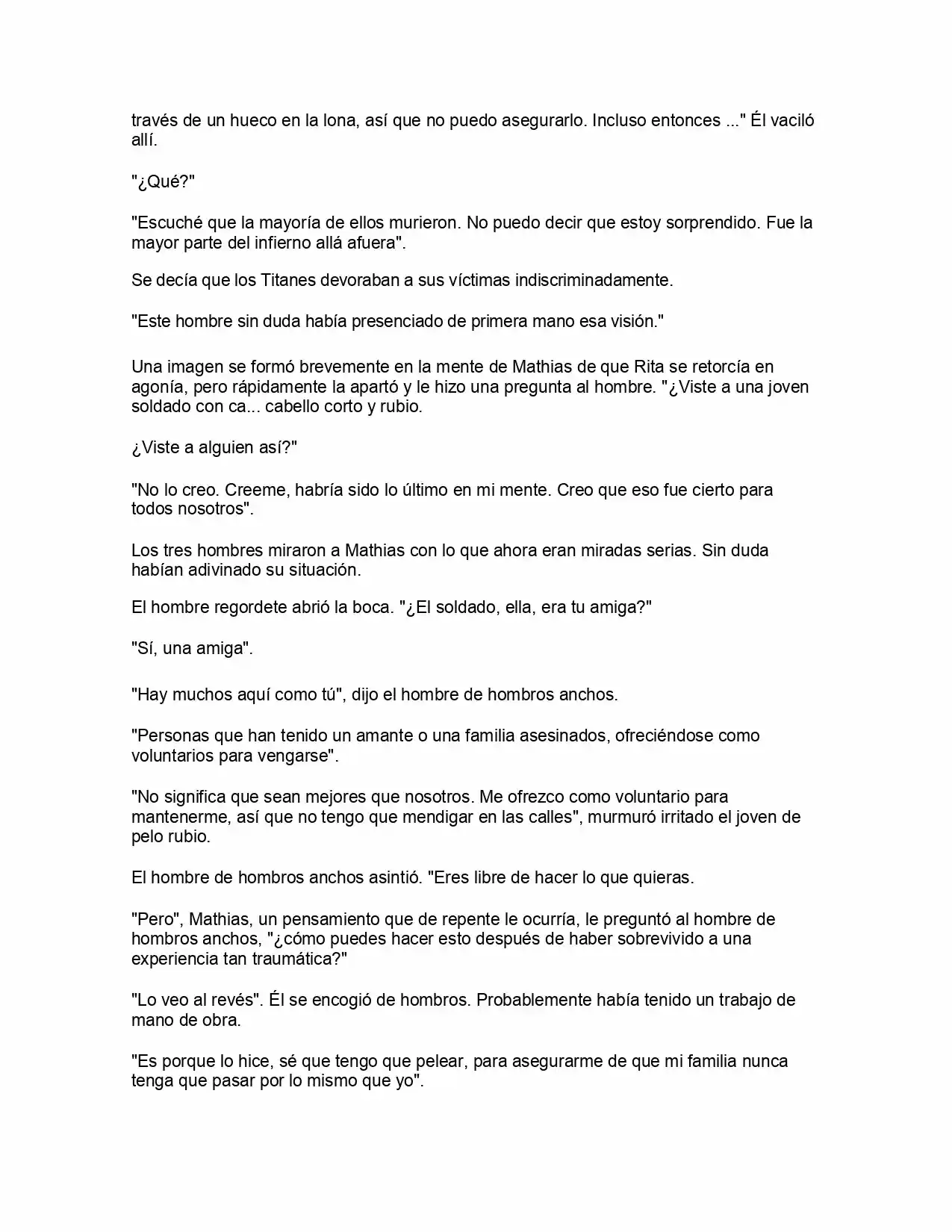 Shingeki No Kyojin: La Reina De La Ciudad Aislada (Novela) - Capítulo 1 - Página 39 - LectorTMOo