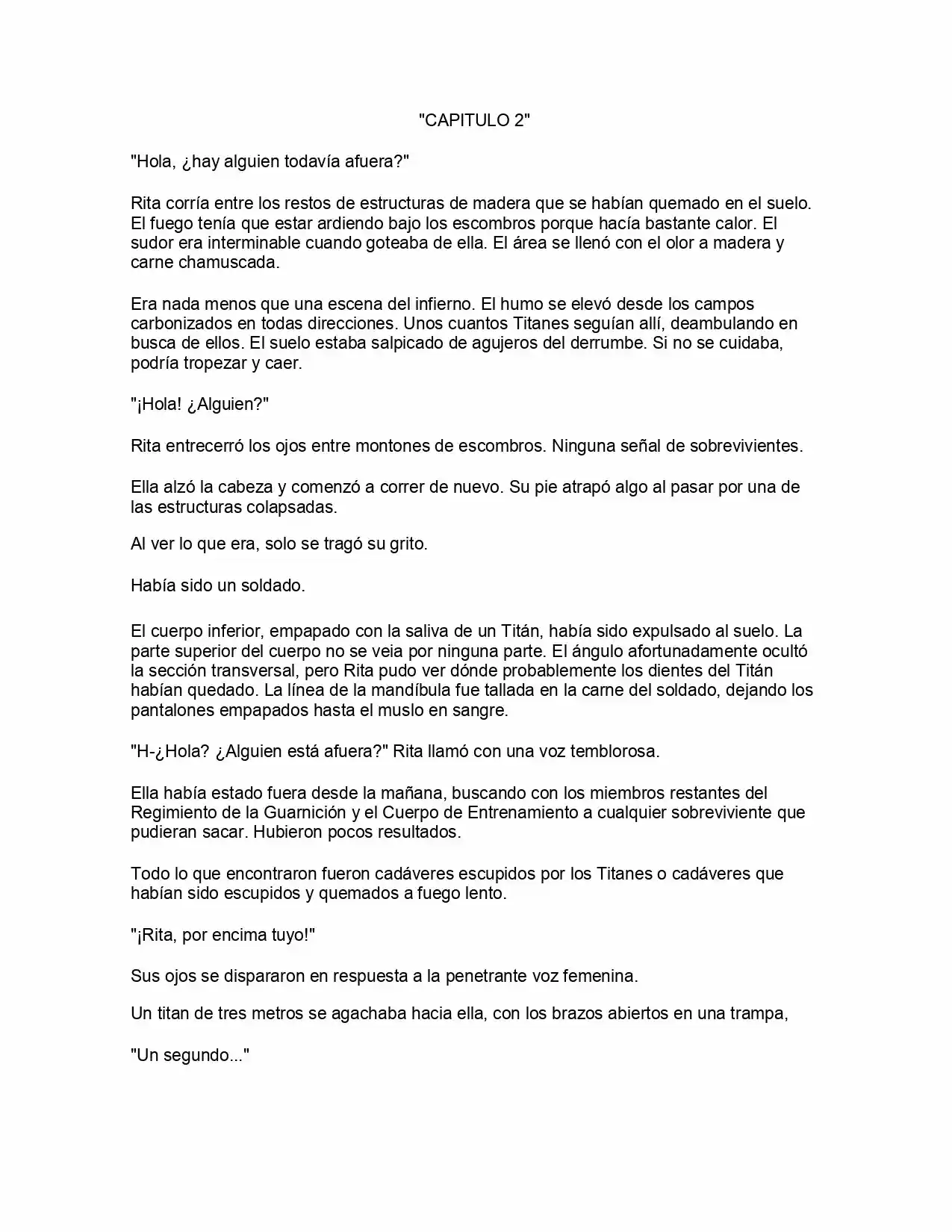 Shingeki No Kyojin: La Reina De La Ciudad Aislada (Novela) - Capítulo 2 - Página 2 - LectorTMOo