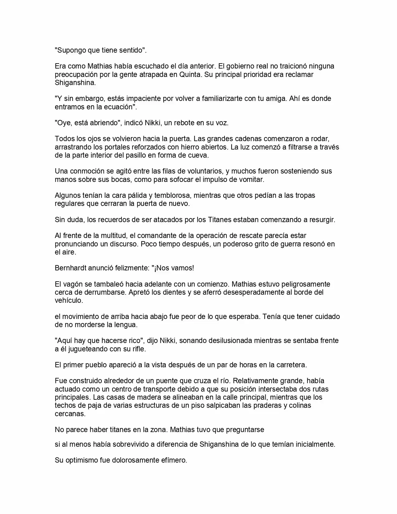Shingeki No Kyojin: La Reina De La Ciudad Aislada (Novela) - Capítulo 3 - Página 4 - LectorTMOo