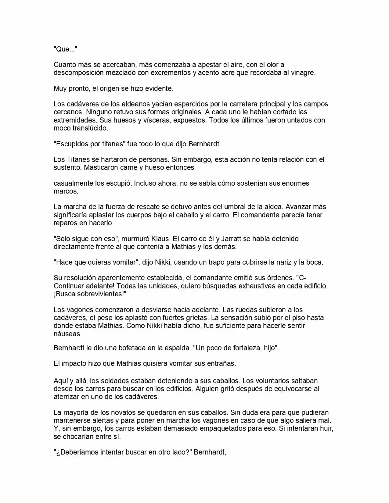 Shingeki No Kyojin: La Reina De La Ciudad Aislada (Novela) - Capítulo 3 - Página 5 - LectorTMOo