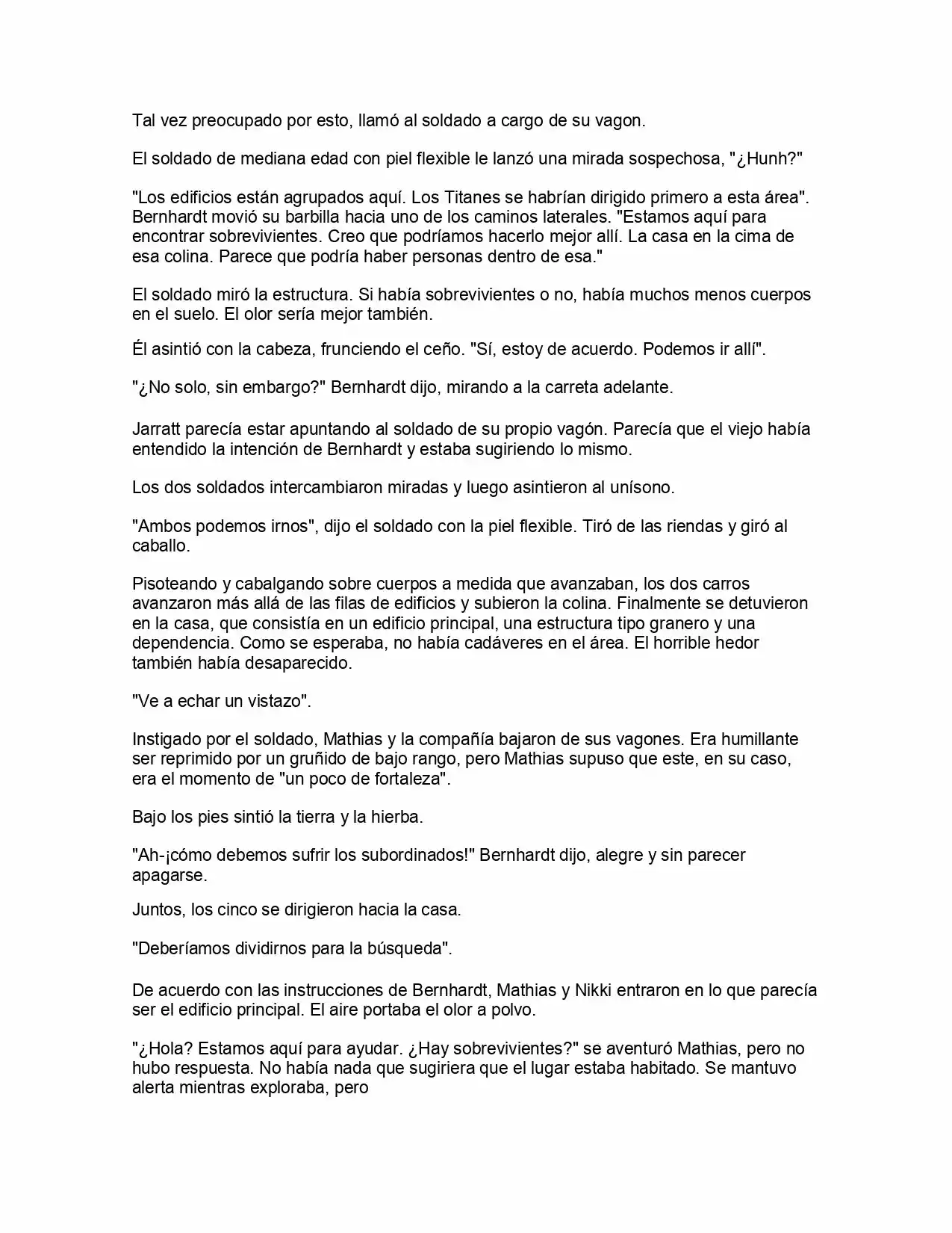 Shingeki No Kyojin: La Reina De La Ciudad Aislada (Novela) - Capítulo 3 - Página 6 - LectorTMOo