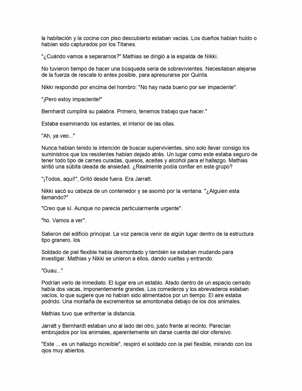 Shingeki No Kyojin: La Reina De La Ciudad Aislada (Novela) - Capítulo 3 - Página 7 - LectorTMOo
