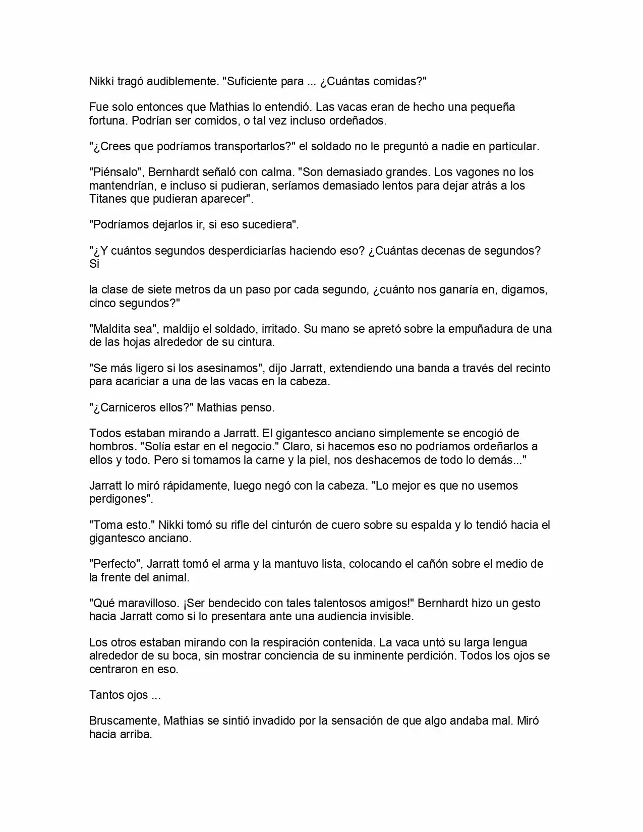 Shingeki No Kyojin: La Reina De La Ciudad Aislada (Novela) - Capítulo 3 - Página 8 - LectorTMOo