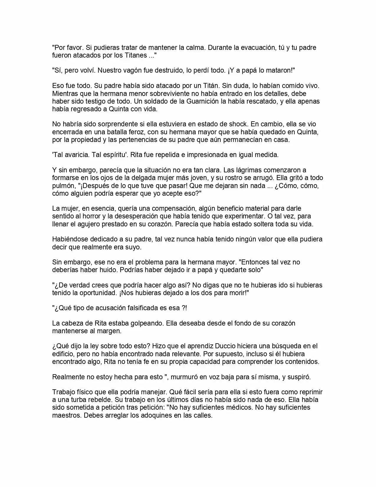 Shingeki No Kyojin: La Reina De La Ciudad Aislada (Novela) - Capítulo 3 - Página 17 - LectorTMOo