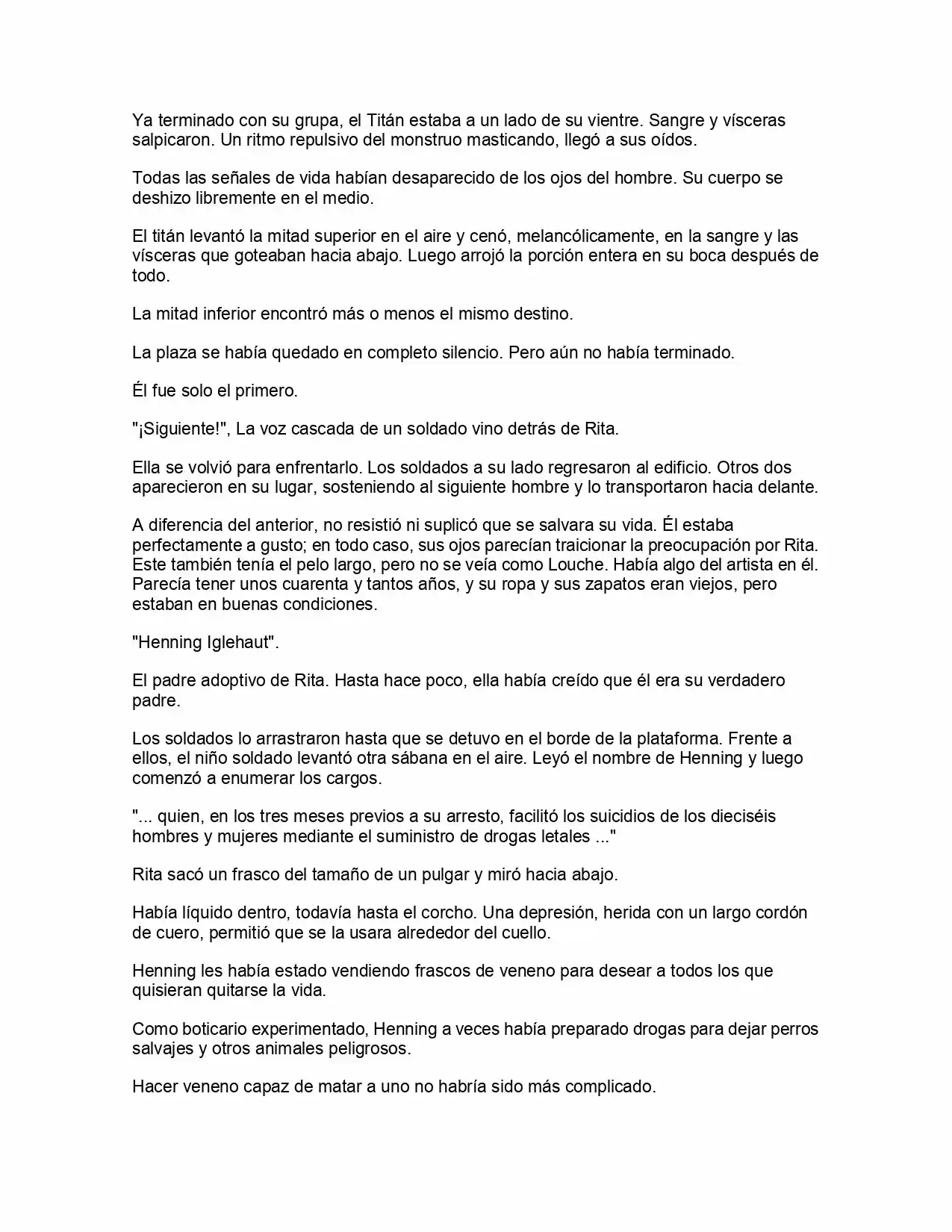 Shingeki No Kyojin: La Reina De La Ciudad Aislada (Novela) - Capítulo 4 - Página 8 - LectorTMOo