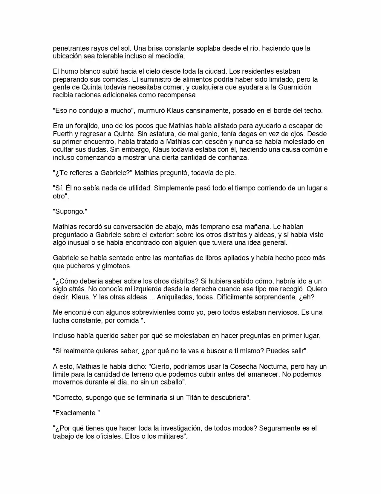 Shingeki No Kyojin: La Reina De La Ciudad Aislada (Novela) - Capítulo 4 - Página 33 - LectorTMOo