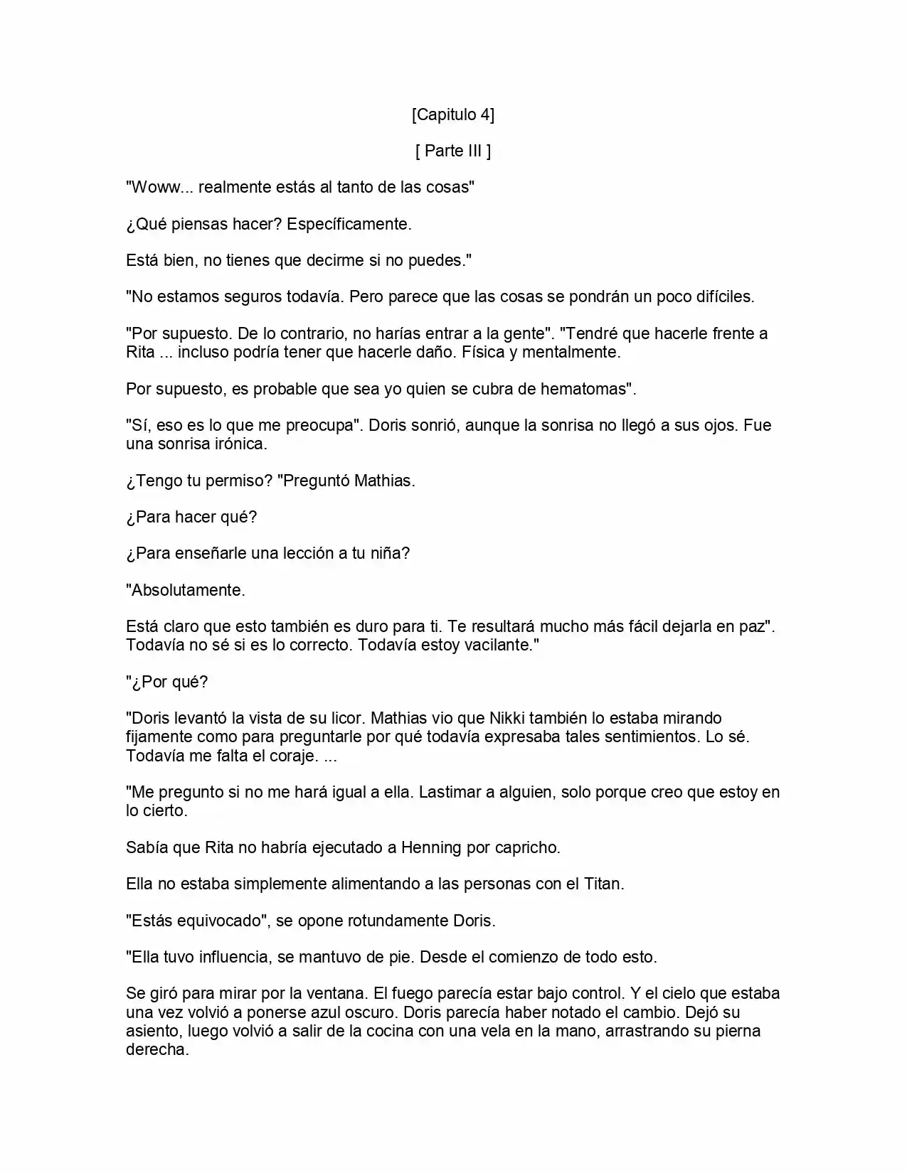 Shingeki No Kyojin: La Reina De La Ciudad Aislada (Novela) - Capítulo 4 - Página 47 - LectorTMOo