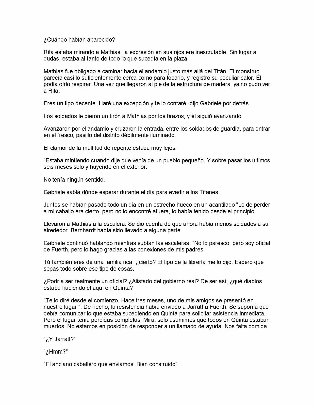 Shingeki No Kyojin: La Reina De La Ciudad Aislada (Novela) - Capítulo 5 - Página 31 - LectorTMOo