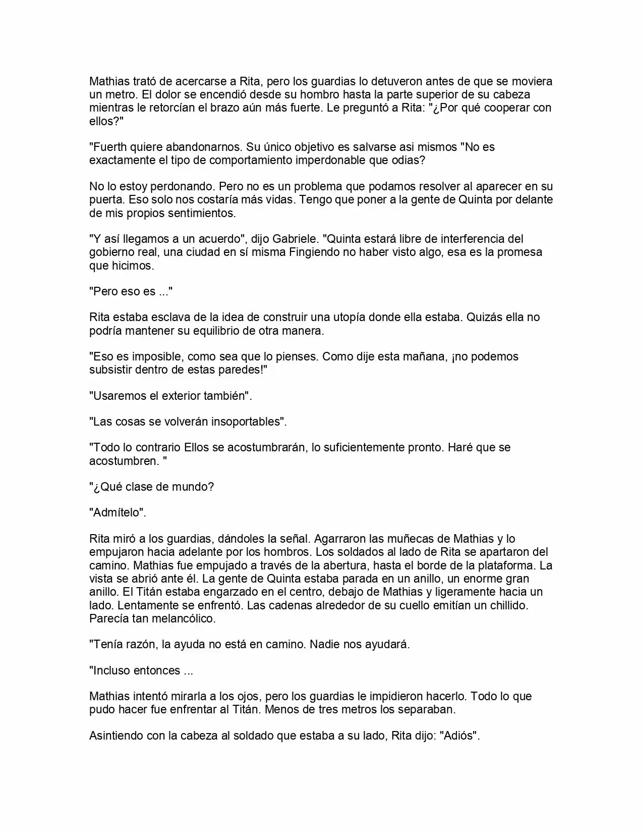 Shingeki No Kyojin: La Reina De La Ciudad Aislada (Novela) - Capítulo 5 - Página 34 - LectorTMOo