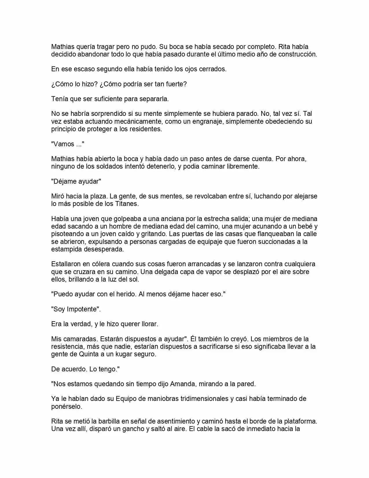 Shingeki No Kyojin: La Reina De La Ciudad Aislada (Novela) - Capítulo 5 - Página 41 - LectorTMOo