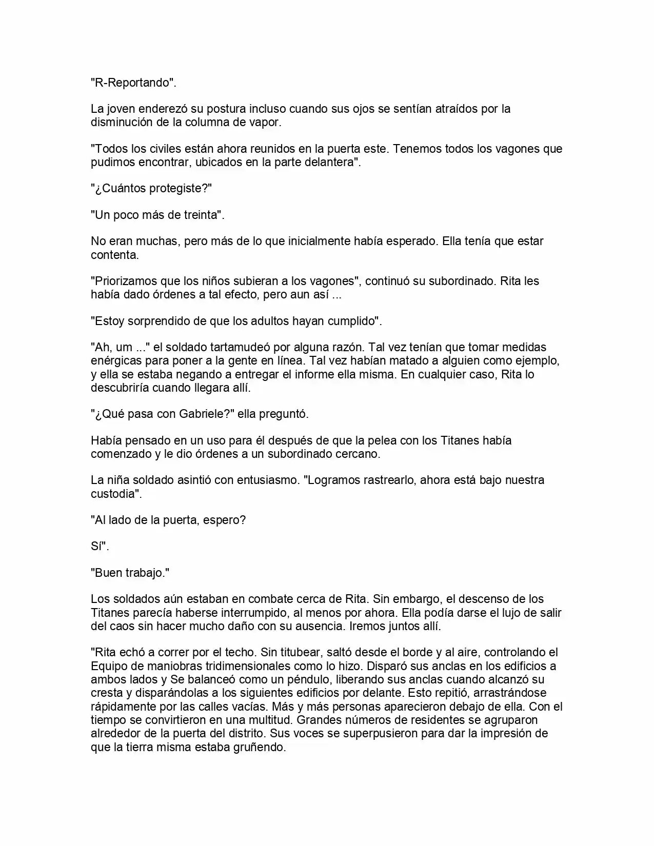 Shingeki No Kyojin: La Reina De La Ciudad Aislada (Novela) - Capítulo 5 - Página 45 - LectorTMOo
