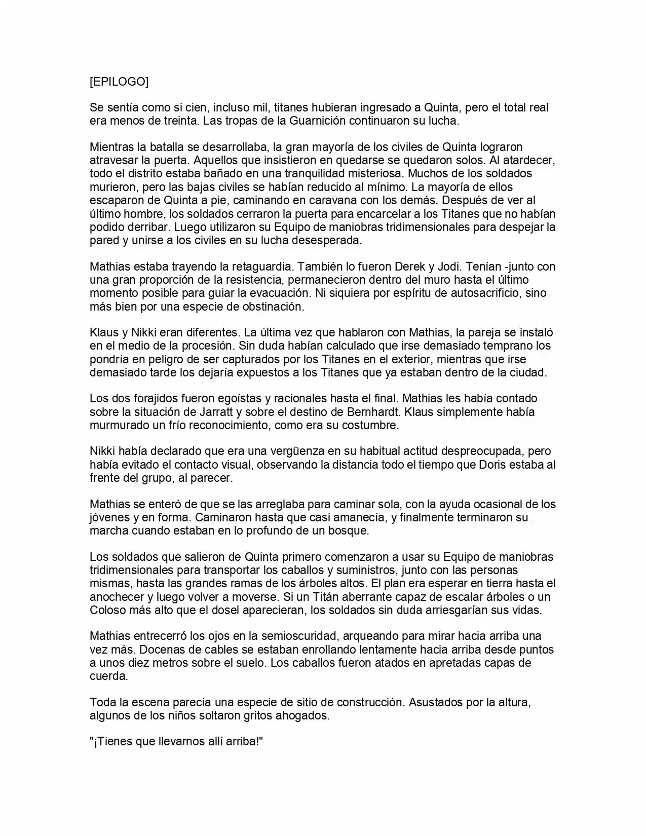 Shingeki No Kyojin: La Reina De La Ciudad Aislada (Novela) - Capítulo 5 - Página 49 - LectorTMOo