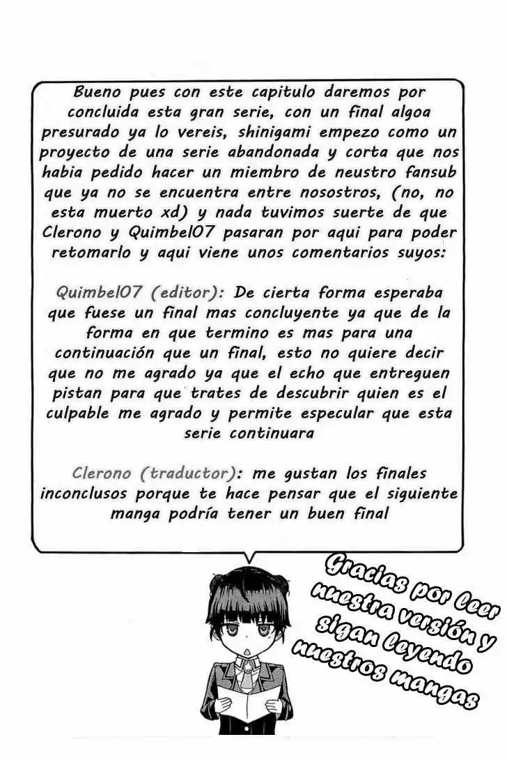 Shinigami-sama Ni Saigo No Onegai Wo - Capítulo 18 - Página 1 - LectorTMOo