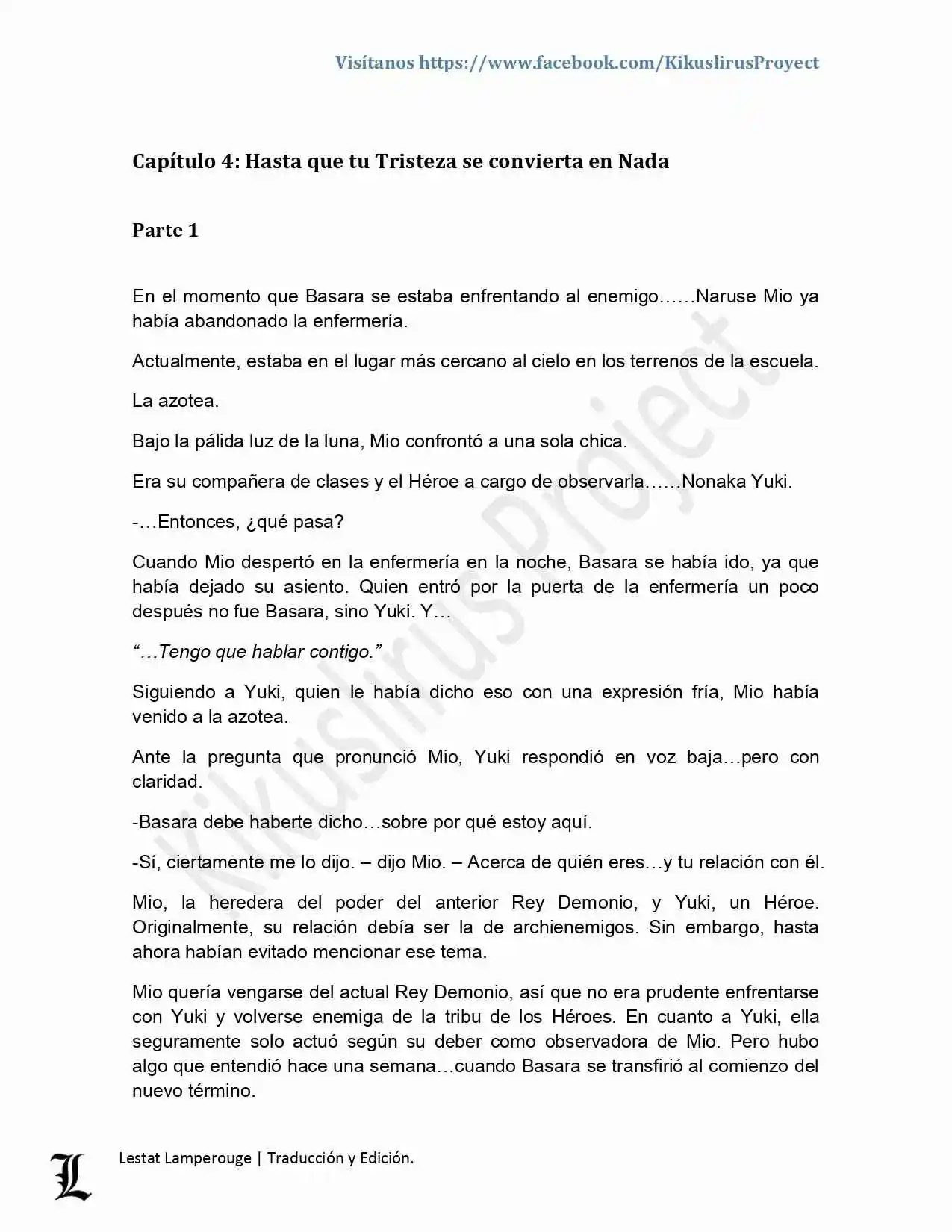Shinmai Maou No Testament (Novela) (Novela) - Capítulo 4 - Página 1 - LectorTMOo