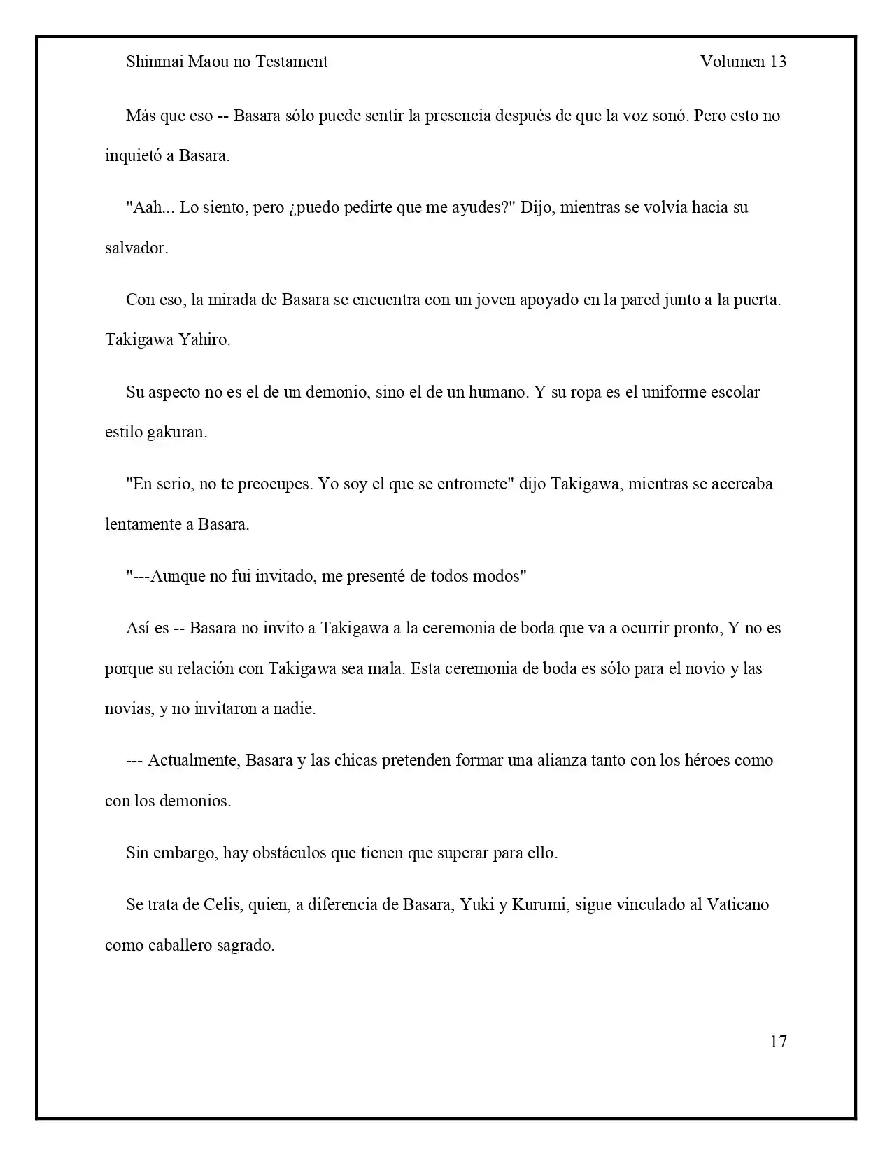 Shinmai Maou No Testament (Novela) (Novela) - Capítulo 60 - Página 17 - LectorTMOo