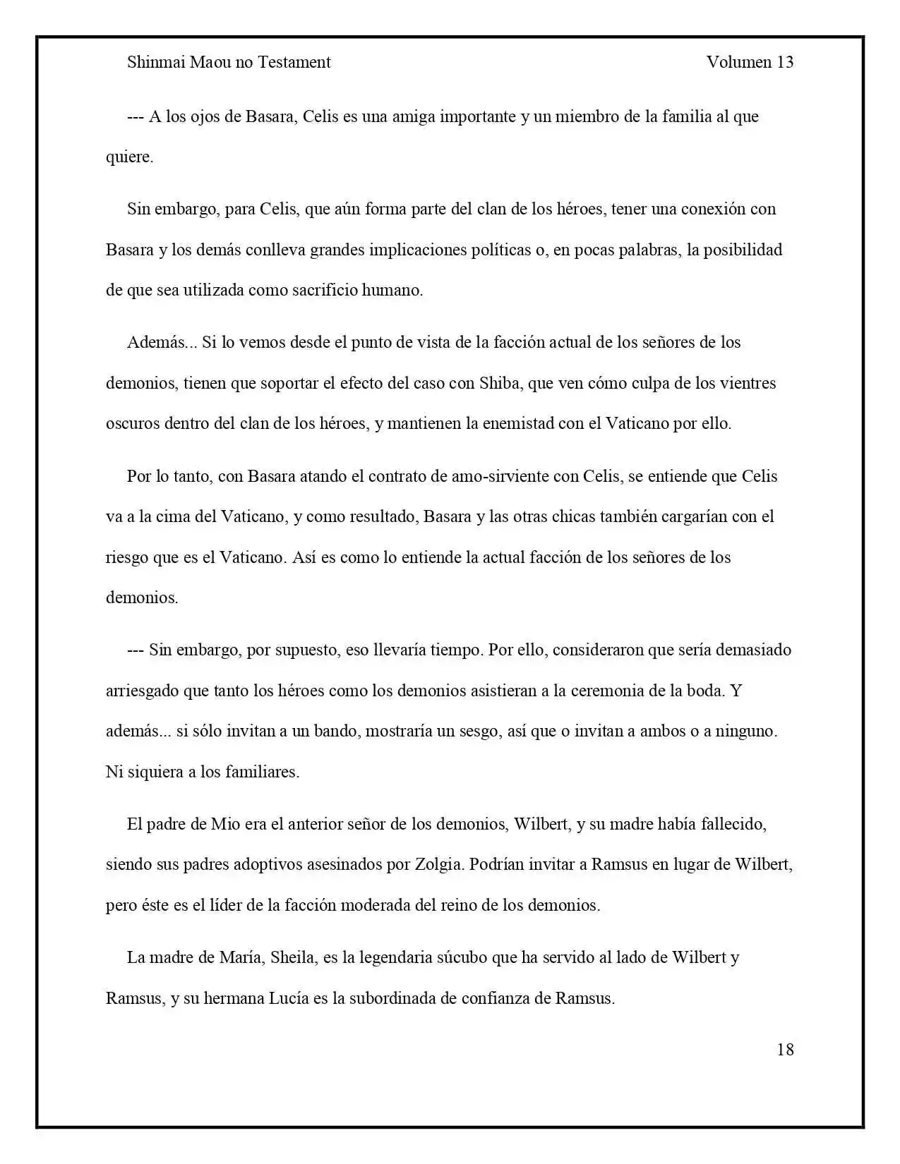 Shinmai Maou No Testament (Novela) (Novela) - Capítulo 60 - Página 18 - LectorTMOo