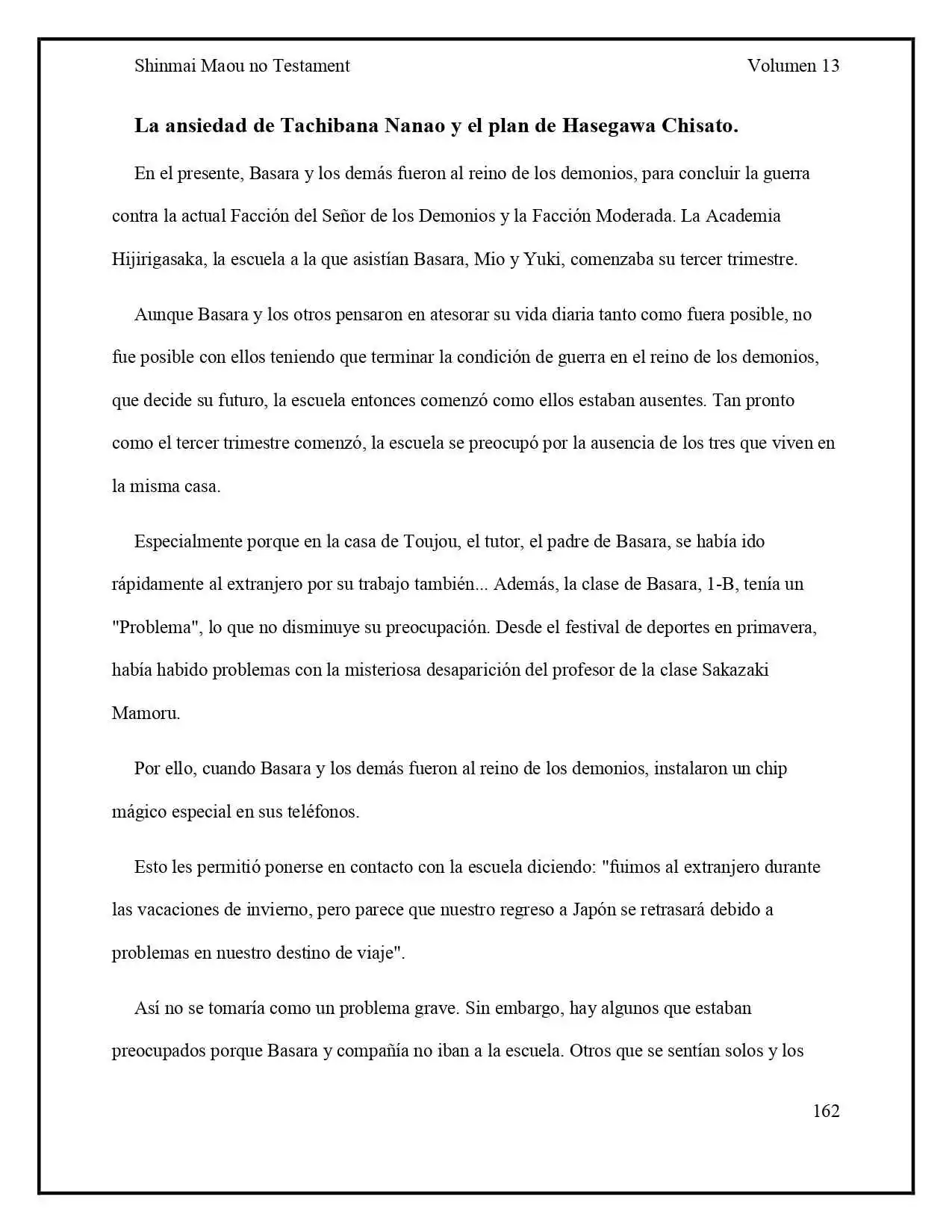 Shinmai Maou No Testament (Novela) (Novela) - Capítulo 68 - Página 1 - LectorTMOo