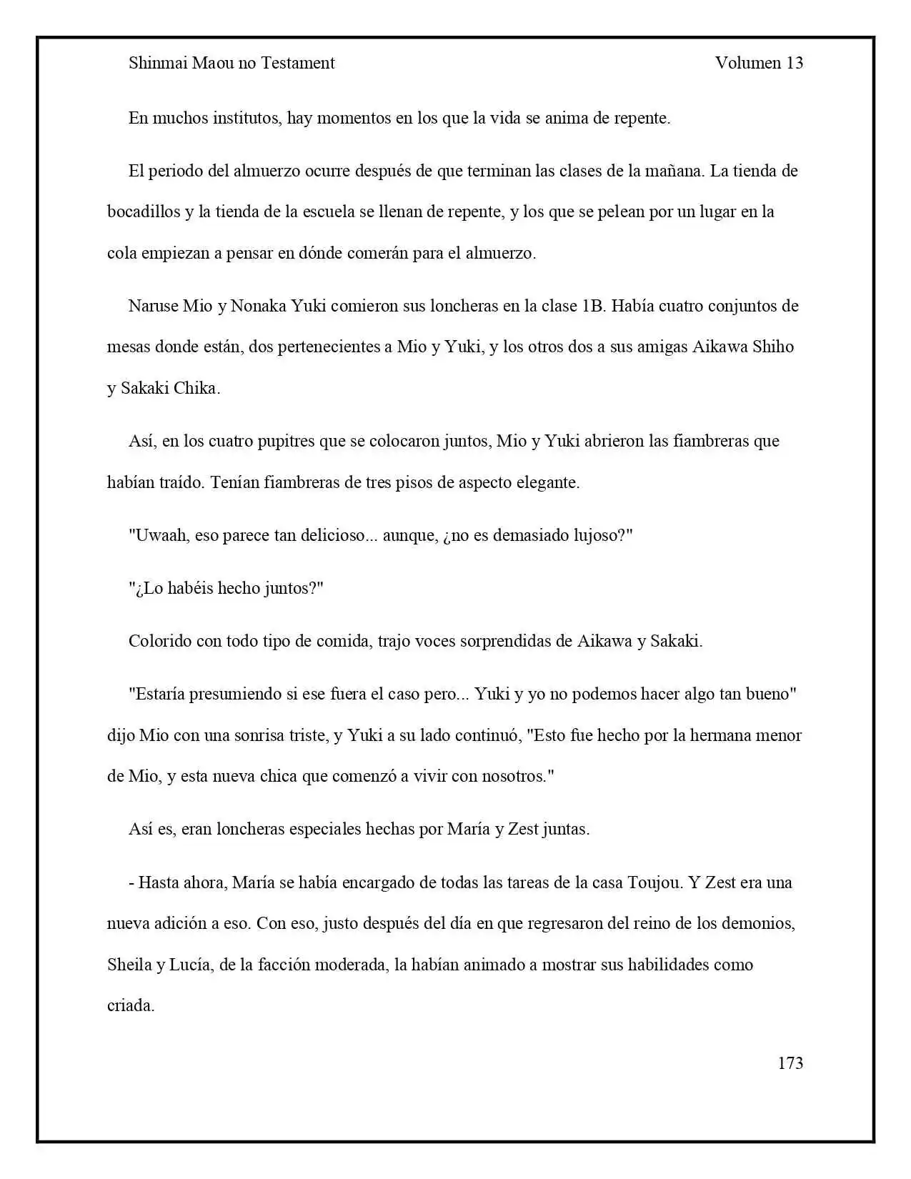 Shinmai Maou No Testament (Novela) (Novela) - Capítulo 69 - Página 4 - LectorTMOo