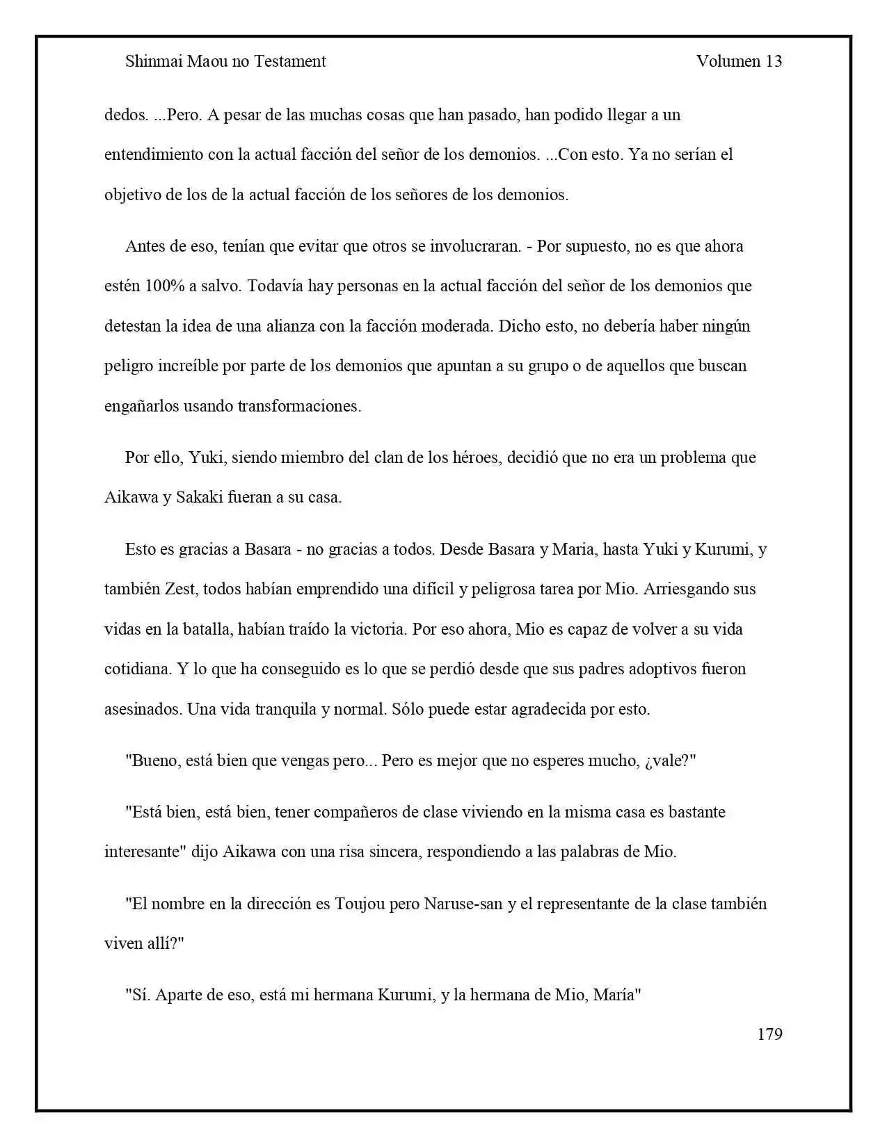 Shinmai Maou No Testament (Novela) (Novela) - Capítulo 69 - Página 10 - LectorTMOo