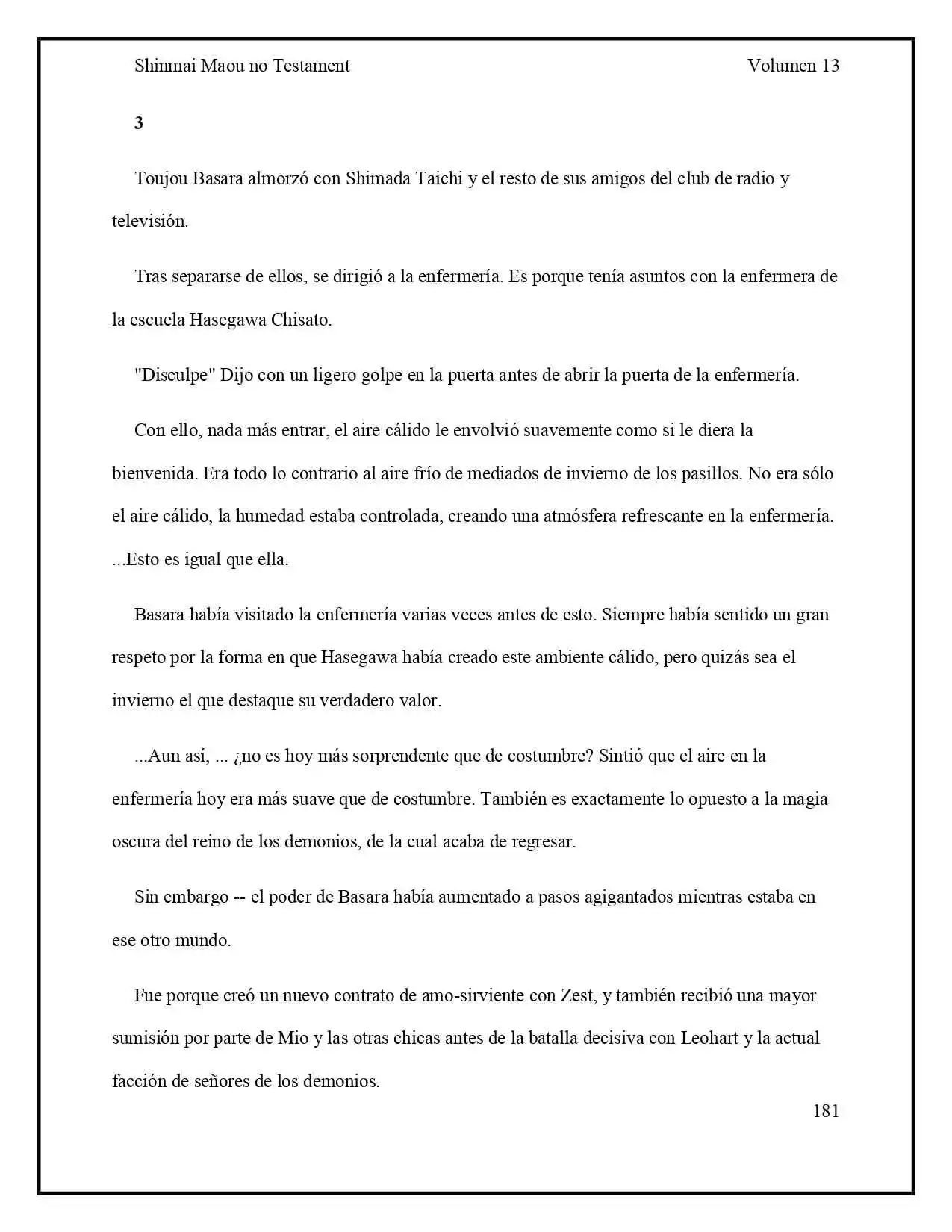 Shinmai Maou No Testament (Novela) (Novela) - Capítulo 69 - Página 12 - LectorTMOo
