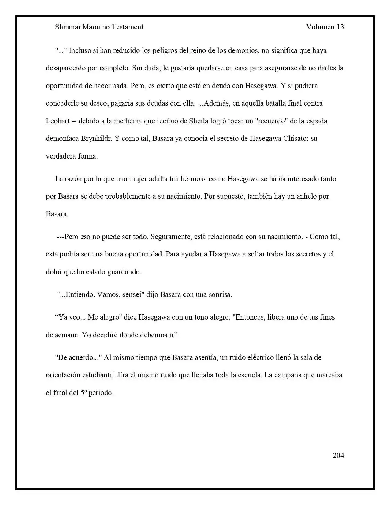 Shinmai Maou No Testament (Novela) (Novela) - Capítulo 69 - Página 35 - LectorTMOo