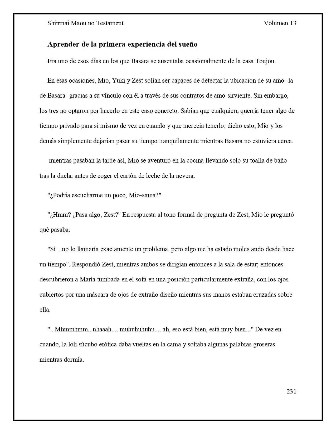 Shinmai Maou No Testament (Novela) (Novela) - Capítulo 71 - Página 1 - LectorTMOo