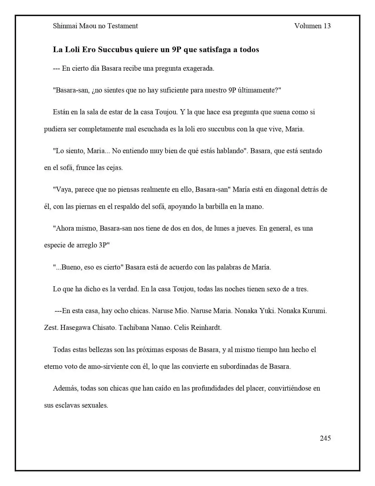 Shinmai Maou No Testament (Novela) (Novela) - Capítulo 74 - Página 1 - LectorTMOo