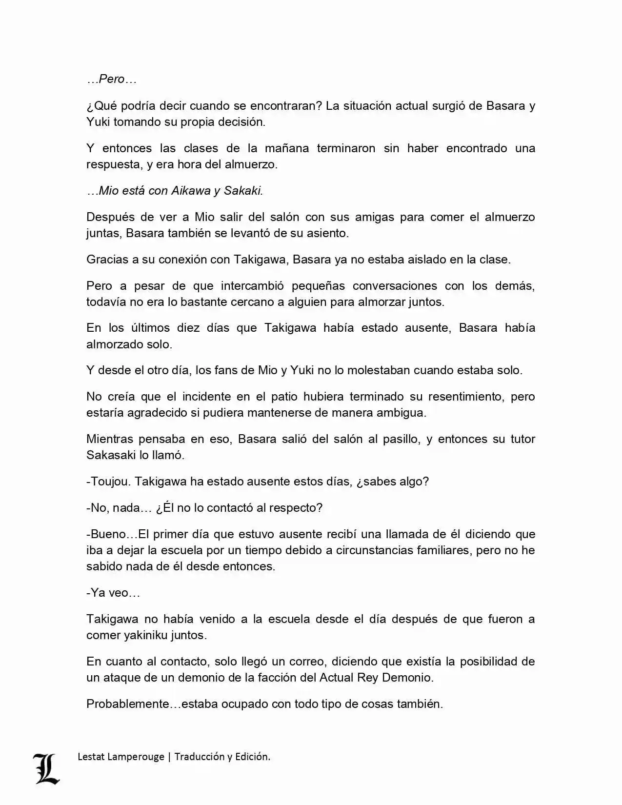 Shinmai Maou No Testament (Novela) (Novela) - Capítulo 9 - Página 37 - LectorTMOo