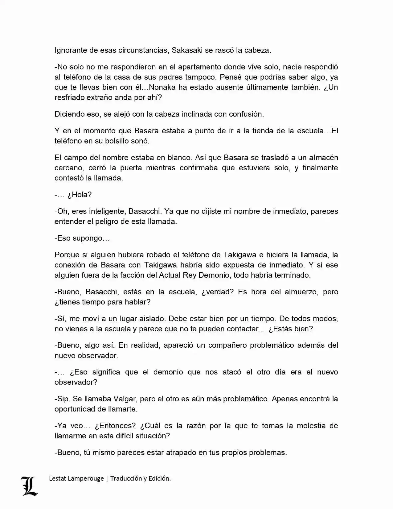 Shinmai Maou No Testament (Novela) (Novela) - Capítulo 9 - Página 38 - LectorTMOo