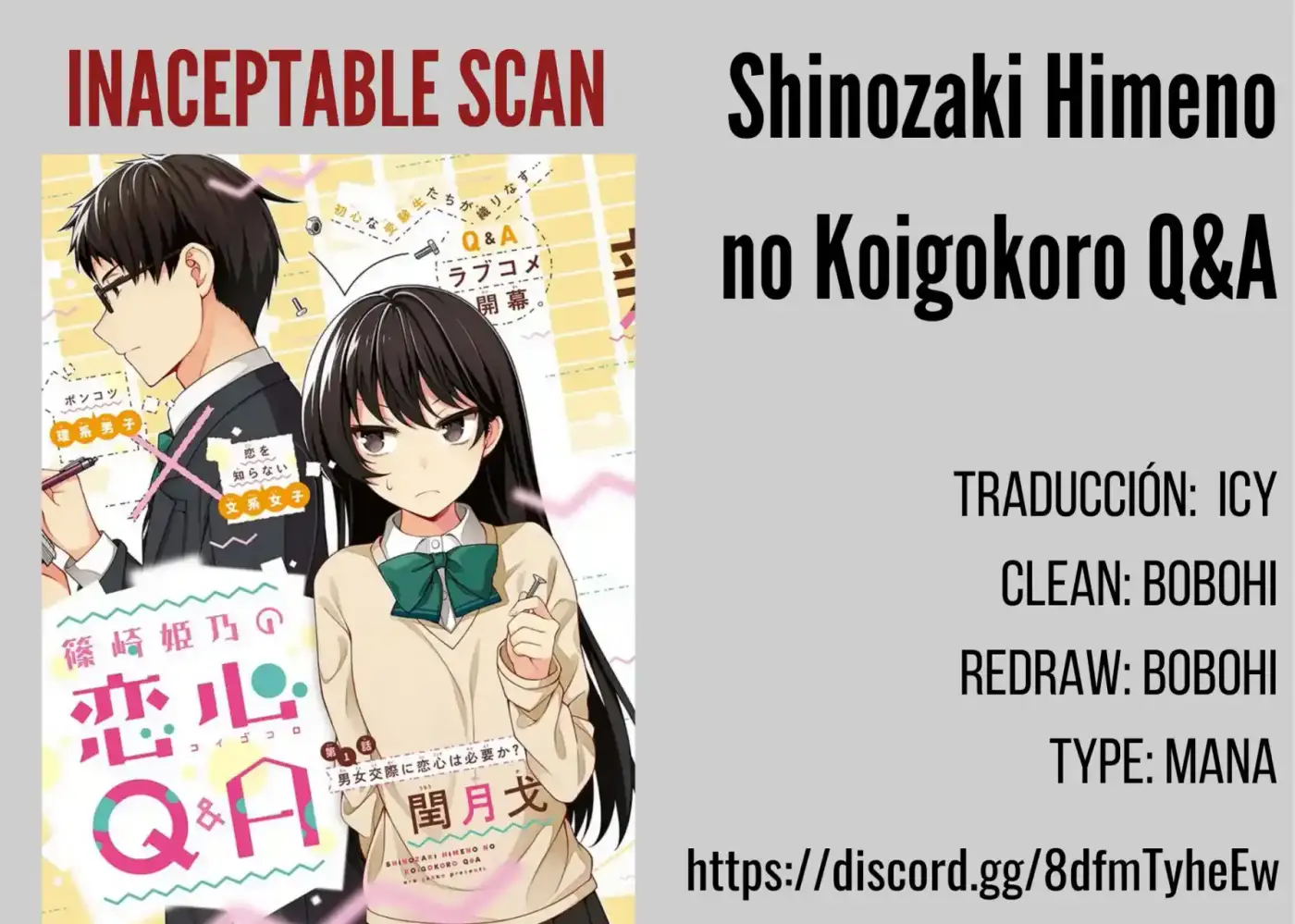 Shinozaki Himeno No Koigokoro Q&A - Capítulo 2 - Página 14 - LectorTMOo