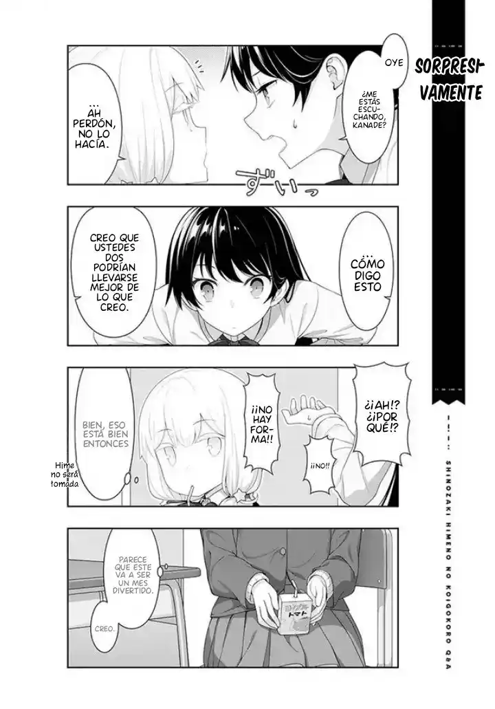 Shinozaki Himeno No Koigokoro Q&A - Capítulo 4 - Página 14 - LectorTMOo