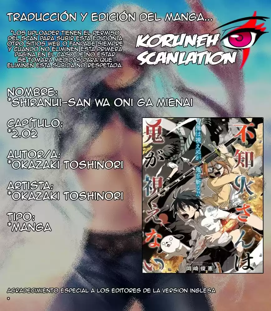 Shiranui-san Wa Oni Ga Mienai - Capítulo 2.2 - Página 1 - LectorTMOo