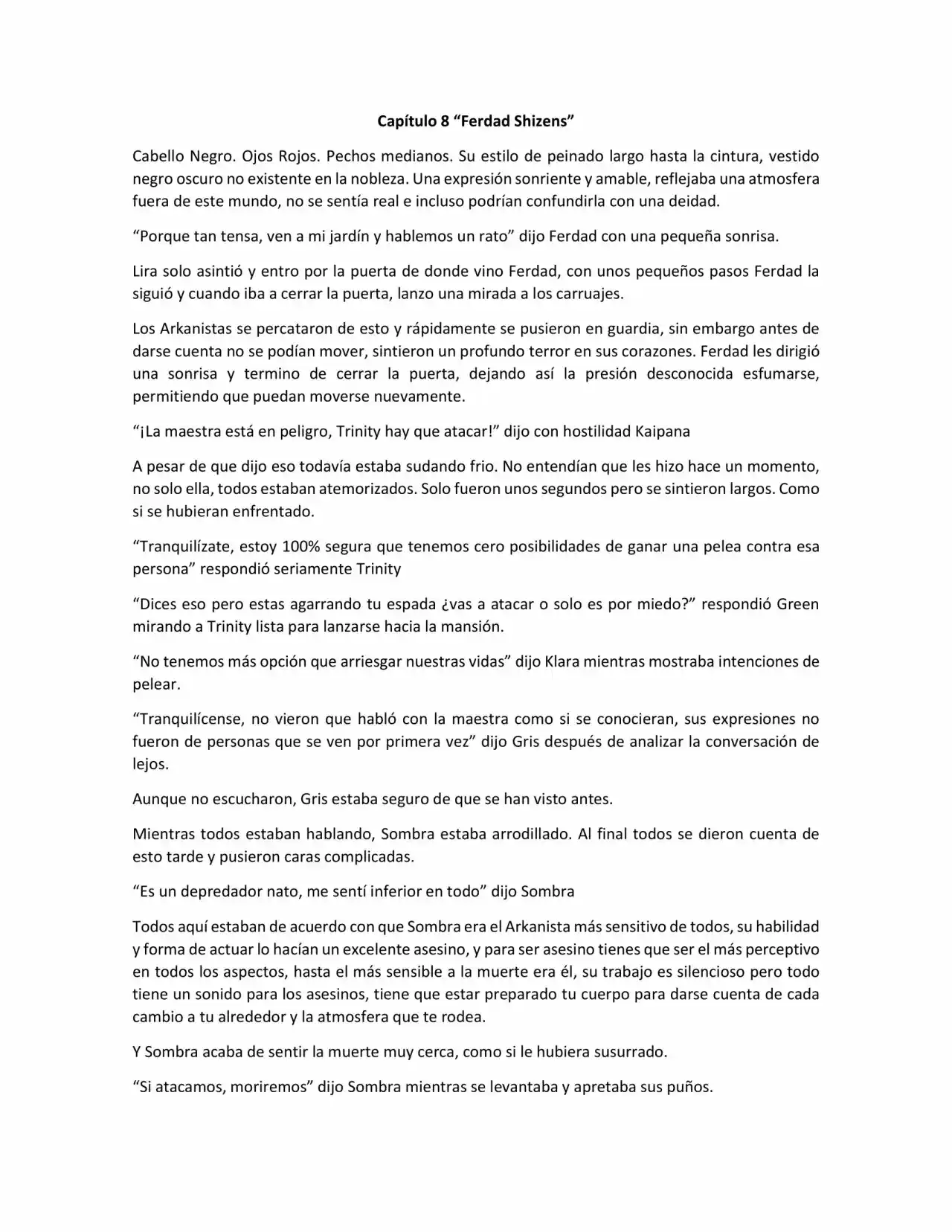 Shizens (Novela) - Capítulo 8 - Página 1 - LectorTMOo