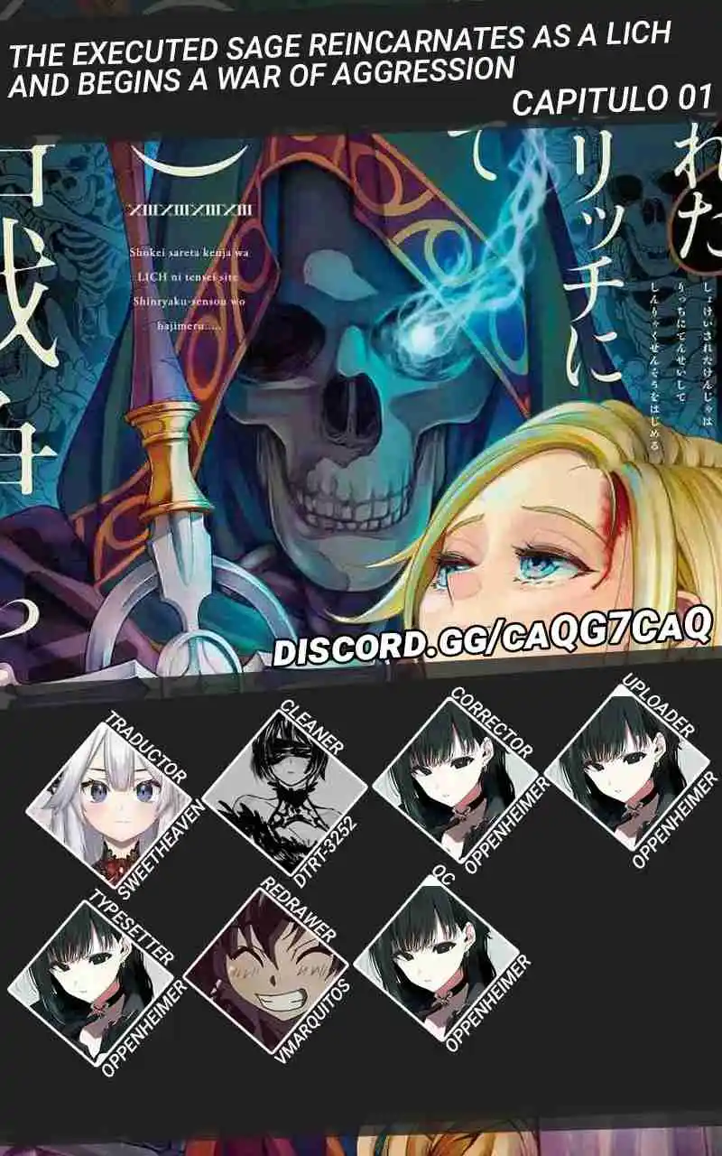 Shokei Sareta Kenja Wa Lich Ni Tensei Shite Shinryaku Sensou Wo Hajimaru - Capítulo 1 - Página 1 - LectorTMOo