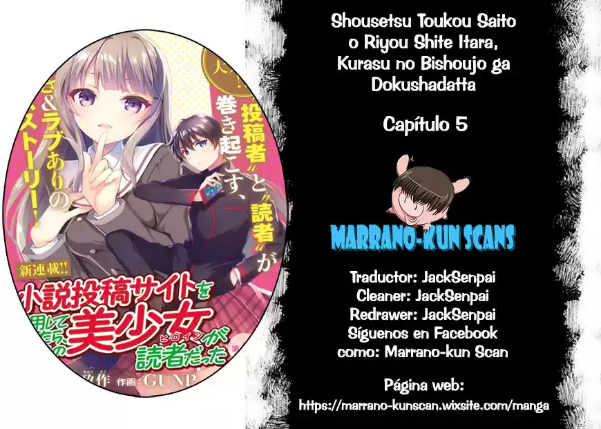 Shousetsu Toukou Saito O Riyou Shite Itara, Kurasu No Bishoujo Ga Dokushadatta - Capítulo 5 - Página 1 - LectorTMOo