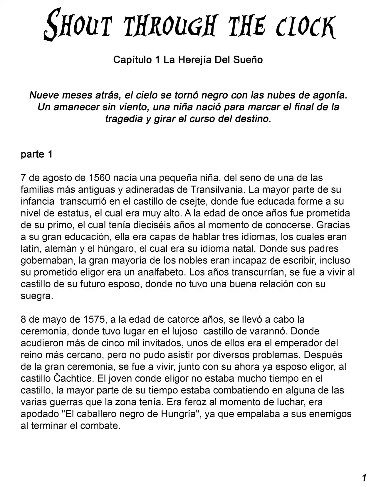 Shout Through The Clock (Novela) - Capítulo 1 - Página 5 - LectorTMOo