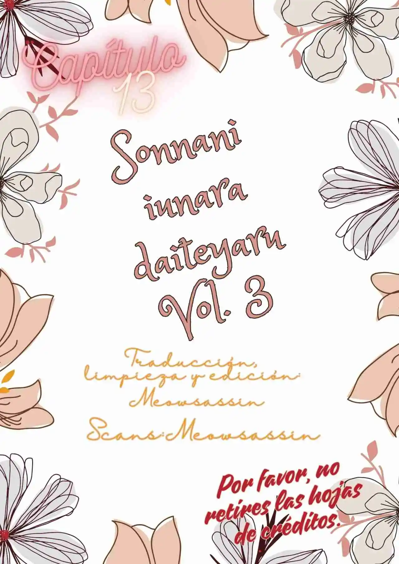 Sonnani Iunara Daite Yaru - Capítulo 13 - Página 1 - LectorTMOo