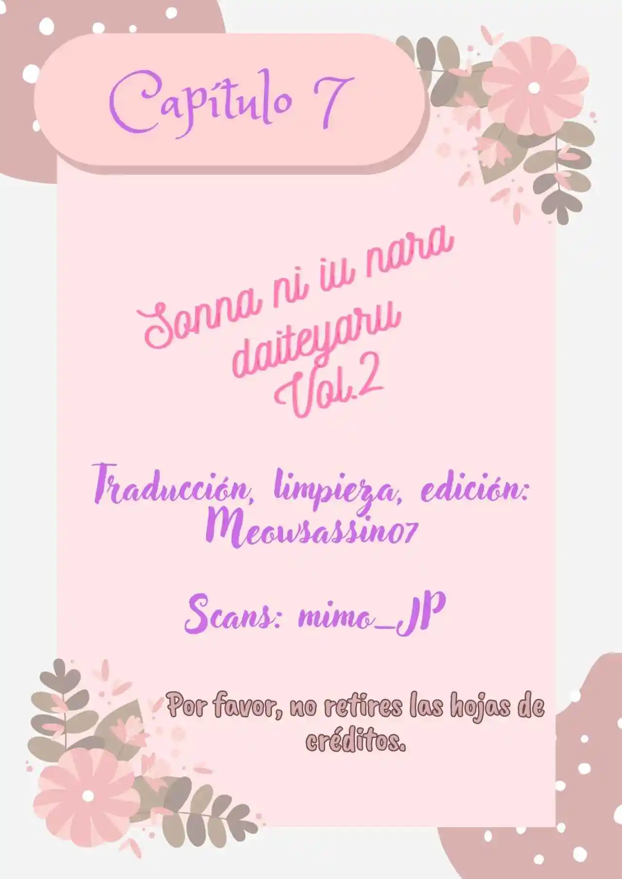 Sonnani Iunara Daite Yaru - Capítulo 7 - Página 1 - LectorTMOo