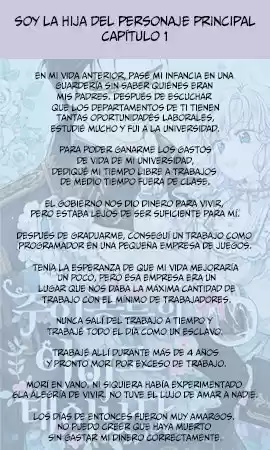 Soy La Hija Del Personaje Principal (Novela) - Capítulo 1 - Página 5 - LectorTMOo