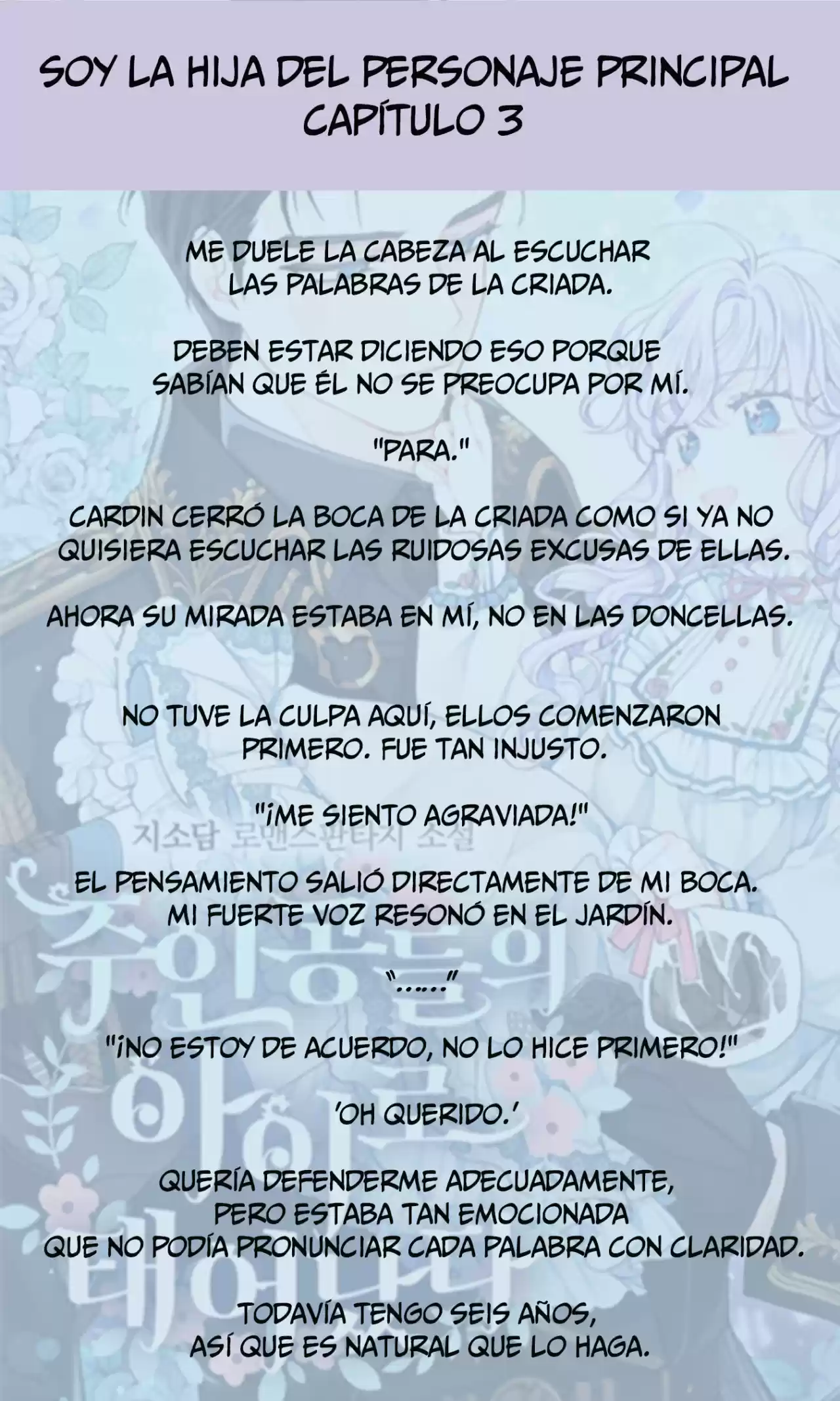 Soy La Hija Del Personaje Principal (Novela) - Capítulo 3 - Página 5 - LectorTMOo