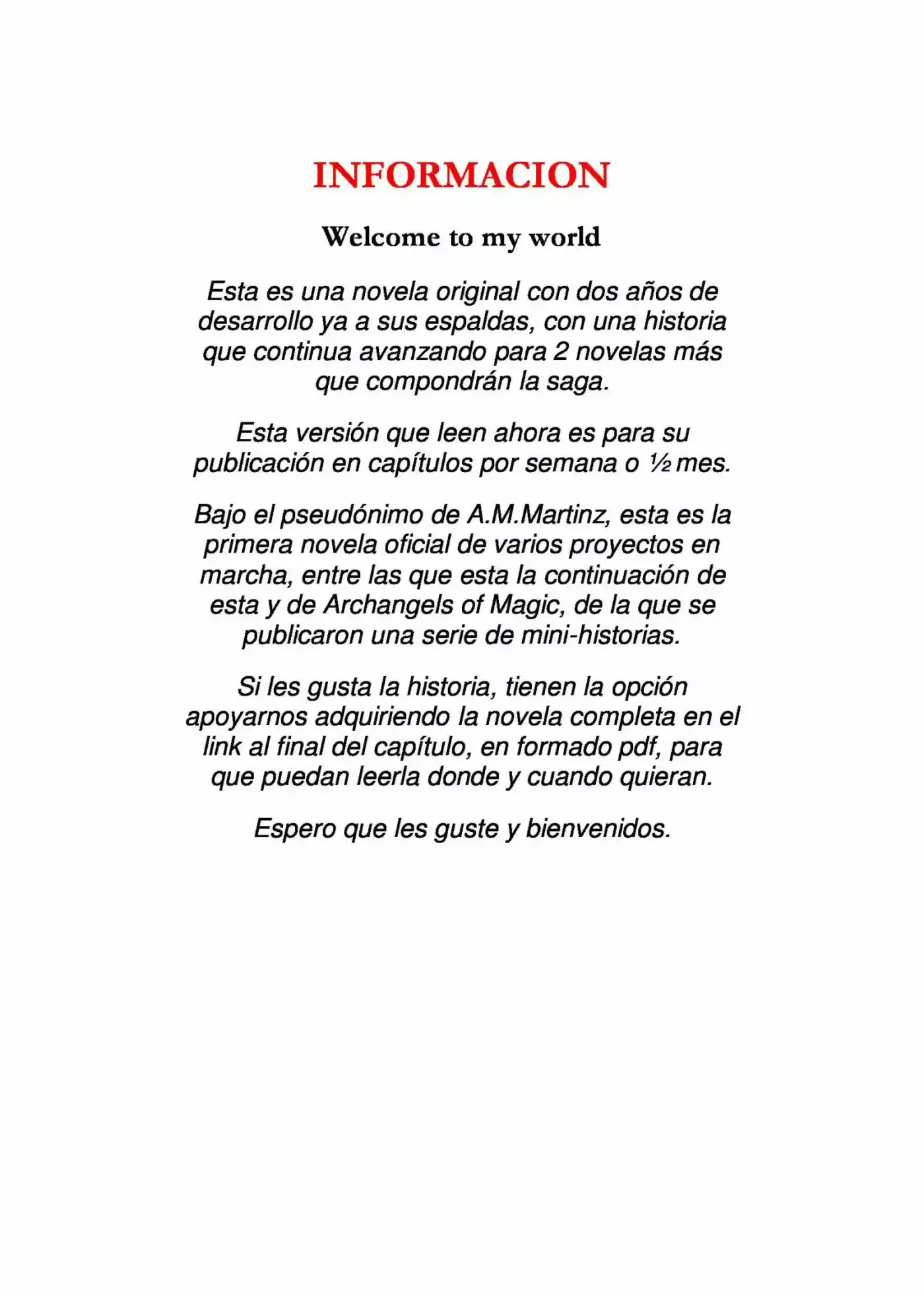 Spirit Of Two Worlds (Novela) - Capítulo 0.50 - Página 3 - LectorTMOo