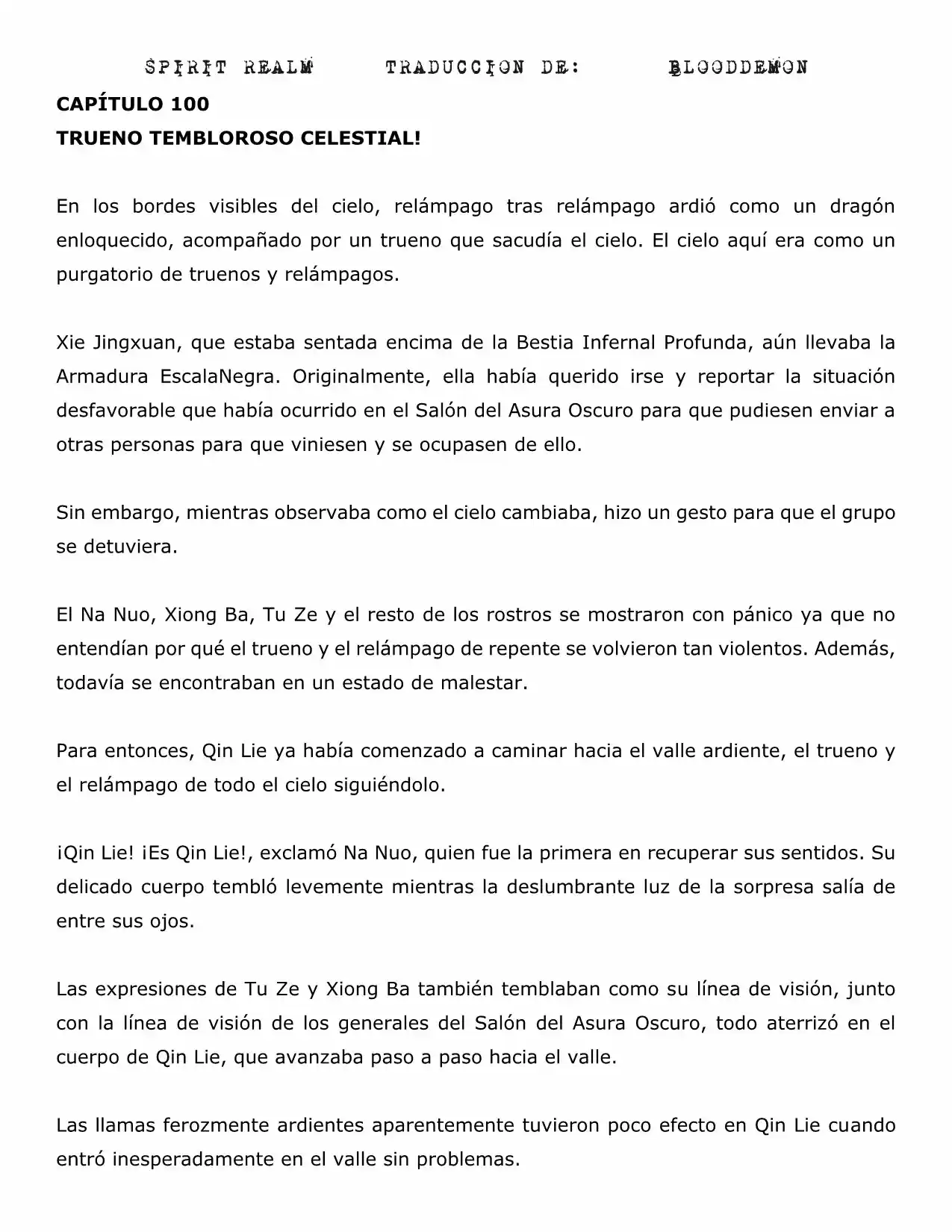 Spirit Realm (Novela) - Capítulo 100 - Página 1 - LectorTMOo